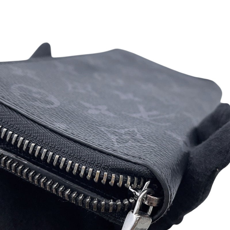 ルイヴィトン 長財布 モノグラム・エクリプス ジッピーウォレット・ヴェルティカル M62295 LOUIS VUITTON ヴィトン 黒 ブラック メンズ