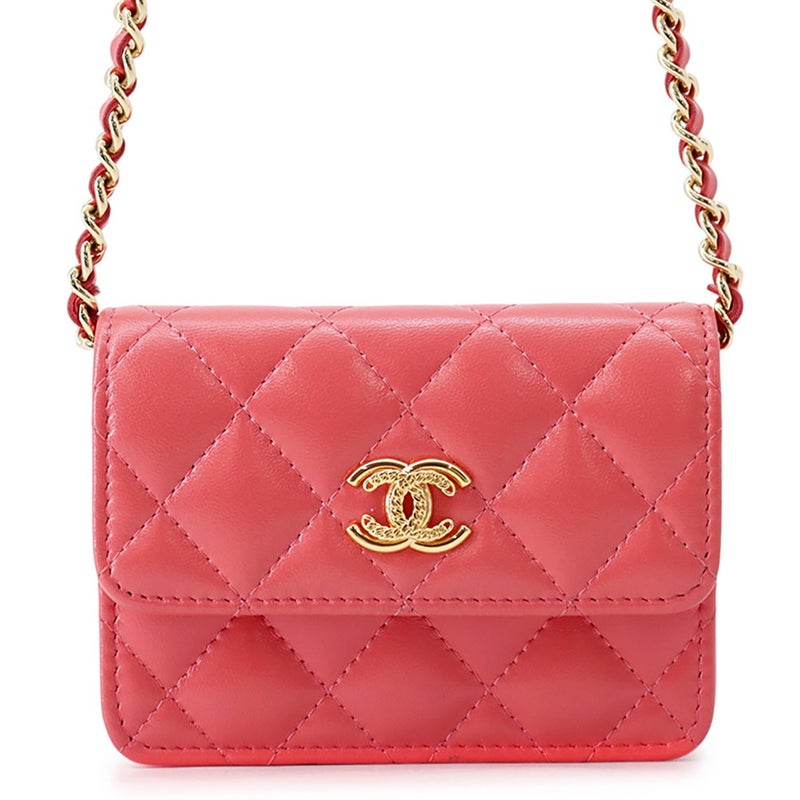 シャネル チェーンショルダーバッグ ココマーク マトラッセ カーフスキン CD0204 CHANEL バッグ