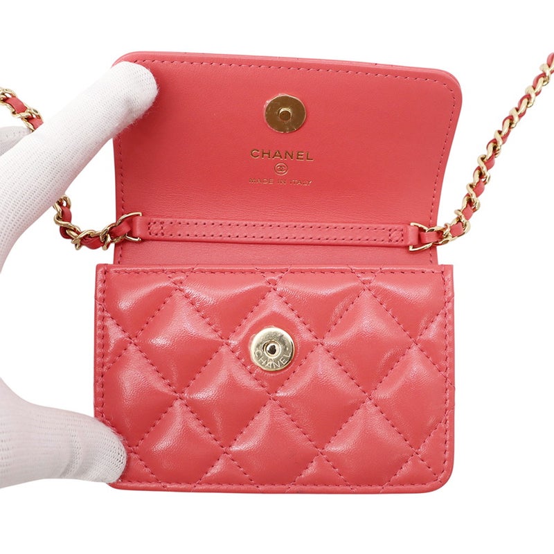シャネル チェーンショルダーバッグ ココマーク マトラッセ カーフスキン CD0204 CHANEL バッグ