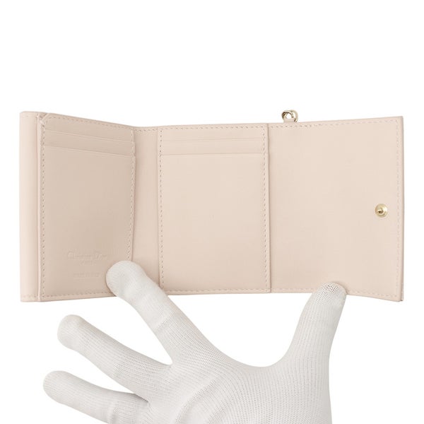 クリスチャン・ディオール 三つ折り財布 レディ ディオール ロータスウォレット パテント S0181ONMJ Christian Dior 財布
