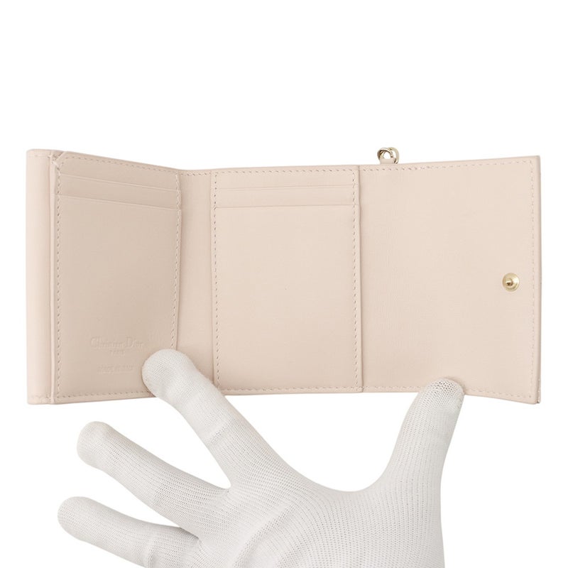 クリスチャン・ディオール 三つ折り財布 レディ ディオール ロータスウォレット パテント S0181ONMJ Christian Dior 財布