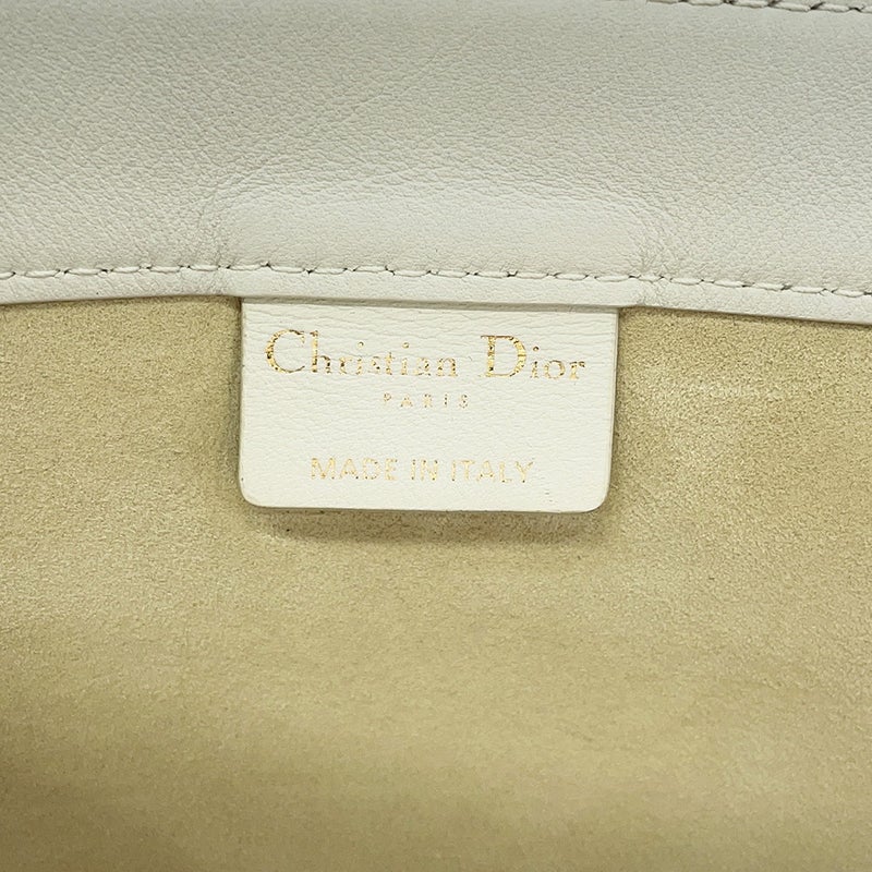 クリスチャン・ディオール トートバッグ ブックトート ラージ レザー Christian Dior 白