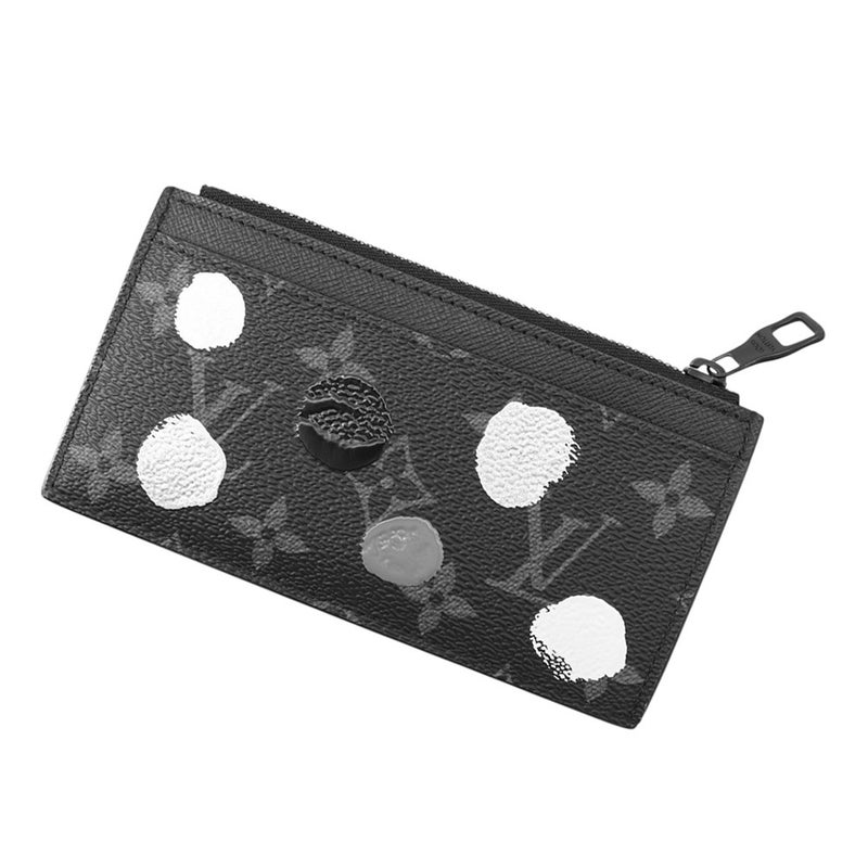 ルイヴィトン コインケース カードケース モノグラム・エクリプス LV × YK コインカード・ホルダー M81930 草間彌生 ブラック 黒