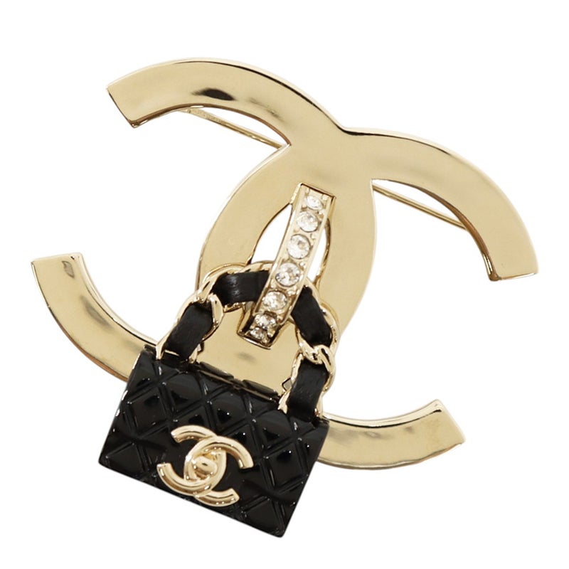 シャネル ブローチ ココマーク バッグ ラインストーン B23C ABA011 CHANEL アクセサリー