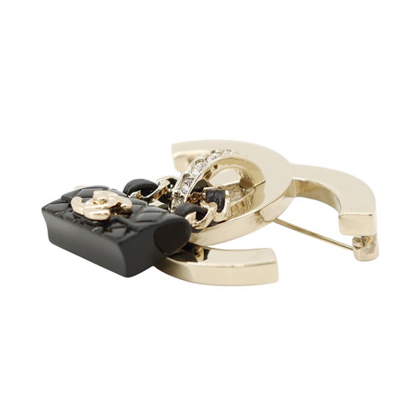 シャネル ブローチ ココマーク バッグ ラインストーン B23C ABA011 CHANEL アクセサリー