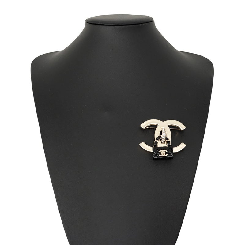 シャネル ブローチ ココマーク バッグ ラインストーン B23C ABA011 CHANEL アクセサリー