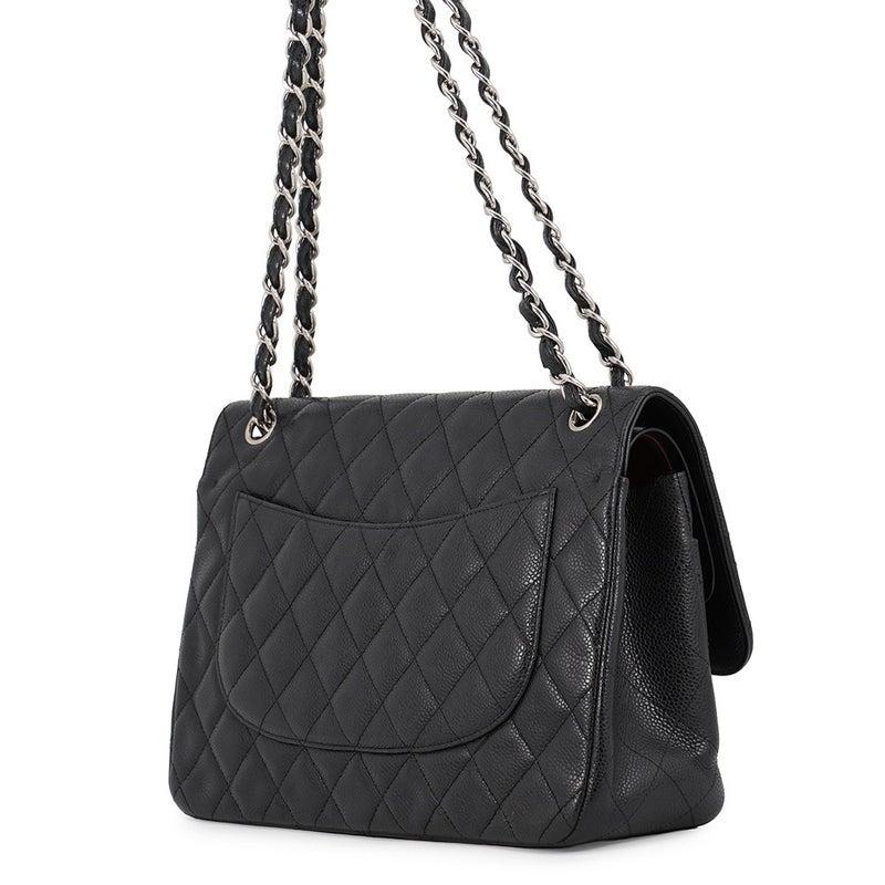 シャネル チェーンショルダーバッグ マトラッセ30 キャビアスキン ココマーク A58600 CHANEL バッグ 黒
