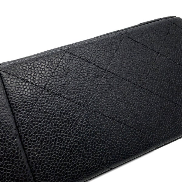 シャネル チェーンショルダーバッグ マトラッセ30 キャビアスキン ココマーク A58600 CHANEL バッグ 黒