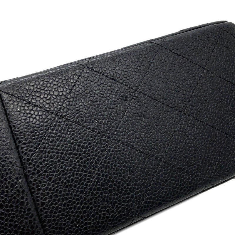 シャネル チェーンショルダーバッグ マトラッセ30 キャビアスキン ココマーク A58600 CHANEL バッグ 黒