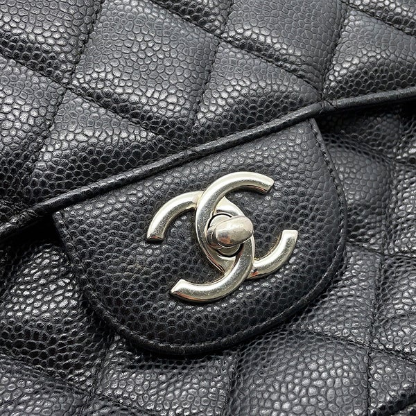 シャネル チェーンショルダーバッグ マトラッセ30 キャビアスキン ココマーク A58600 CHANEL バッグ 黒