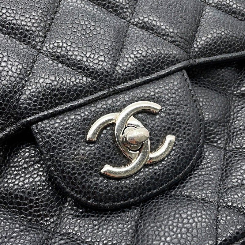 シャネル チェーンショルダーバッグ マトラッセ30 キャビアスキン ココマーク A58600 CHANEL バッグ 黒