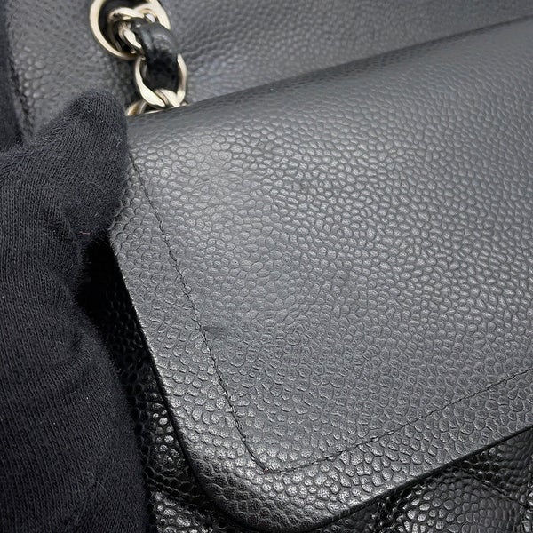 シャネル チェーンショルダーバッグ マトラッセ30 キャビアスキン ココマーク A58600 CHANEL バッグ 黒