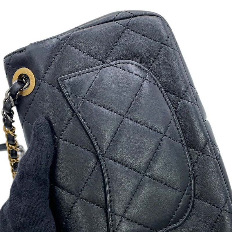 シャネル ショルダーバッグ スモール マトラッセ ココマーク ラムスキン AS2979 CHANEL 黒