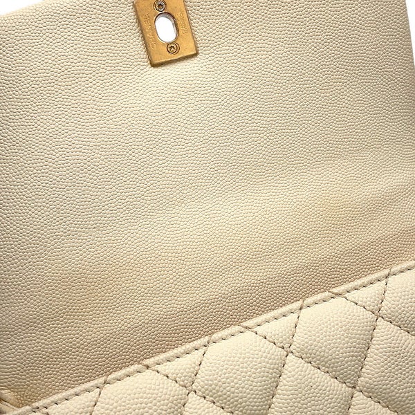 シャネル ハンドバッグ マトラッセ ココマーク ココハンドル キャビアスキン パイソン A92990 CHANEL 2way