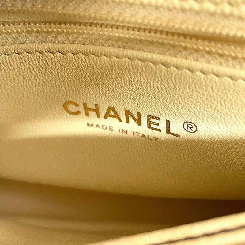 シャネル ハンドバッグ マトラッセ ココマーク ココハンドル キャビアスキン パイソン A92990 CHANEL 2way