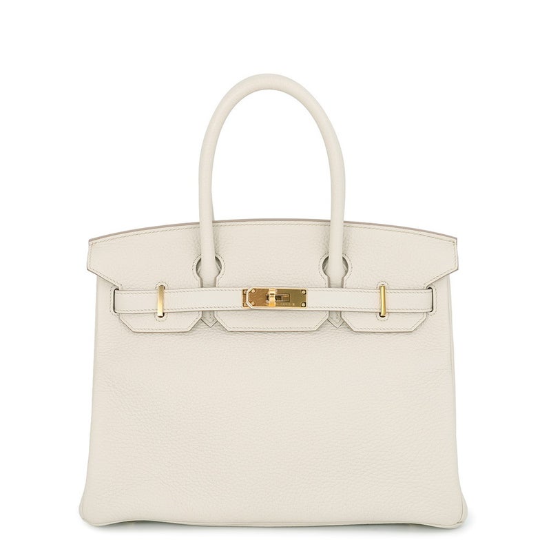 エルメス バーキン30 ベトン/ゴールド金具 トリヨンクレマンス A刻印 HERMES Birkin ハンドバッグ