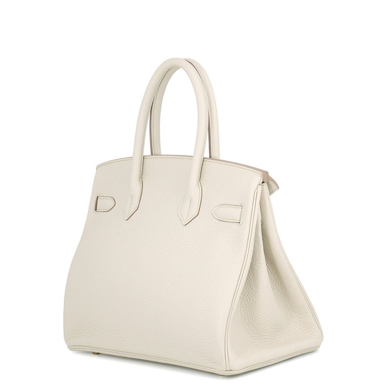 エルメス バーキン30 ベトン/ゴールド金具 トリヨンクレマンス A刻印 HERMES Birkin ハンドバッグ