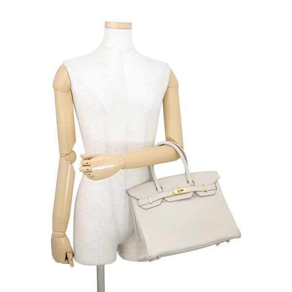 エルメス バーキン30 ベトン/ゴールド金具 トリヨンクレマンス A刻印 HERMES Birkin ハンドバッグ