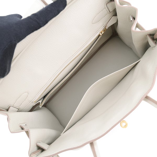 エルメス バーキン30 ベトン/ゴールド金具 トリヨンクレマンス A刻印 HERMES Birkin ハンドバッグ
