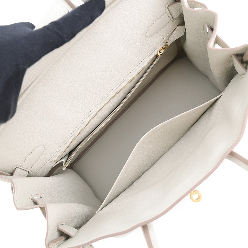 エルメス バーキン30 ベトン/ゴールド金具 トリヨンクレマンス A刻印 HERMES Birkin ハンドバッグ