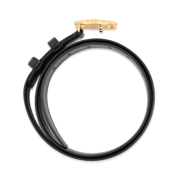 セリーヌ ベルト トリオンフ レザー レディースサイズ85 45AK93A01.38NO CELINE 黒
