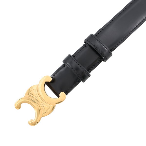 セリーヌ ベルト トリオンフ レザー レディースサイズ85 45AK93A01.38NO CELINE 黒
