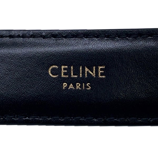 セリーヌ ベルト トリオンフ レザー レディースサイズ85 45AK93A01.38NO CELINE 黒
