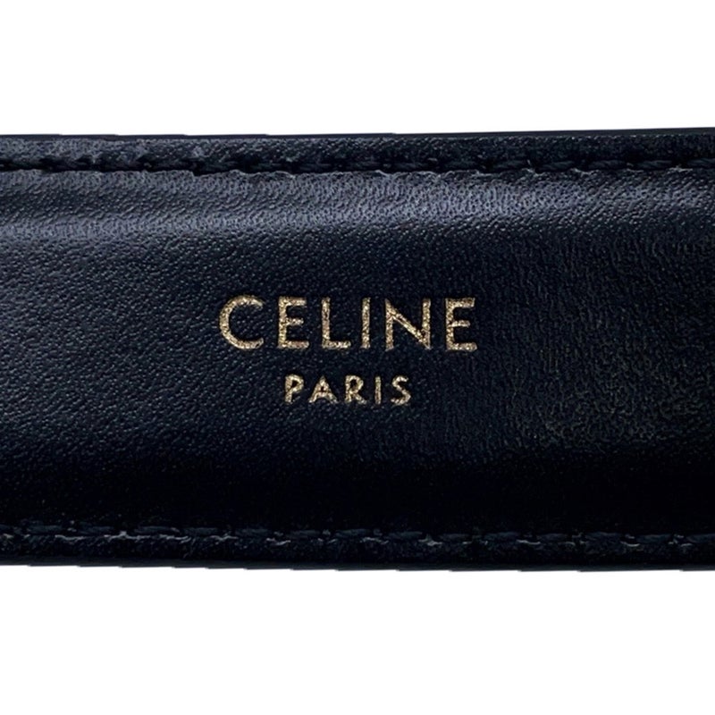 セリーヌ ベルト トリオンフ レザー レディースサイズ85 45AK93A01.38NO CELINE 黒
