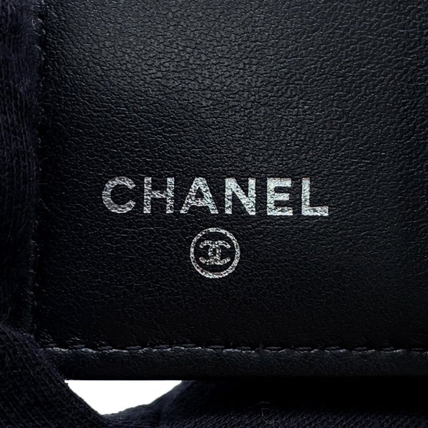 シャネル 二つ折り財布 ココマーク マトラッセ クラシック スモールウォレット レザー AP3817 CHANEL 財布 黒