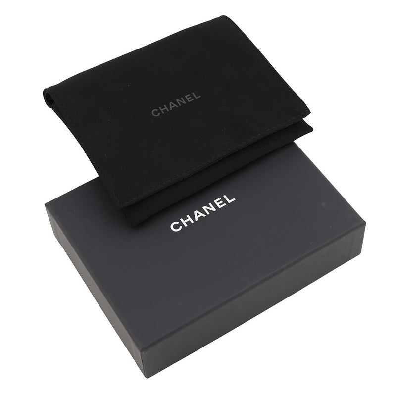 シャネル 二つ折り財布 ココマーク マトラッセ クラシック スモールウォレット レザー AP3817 CHANEL 財布 黒