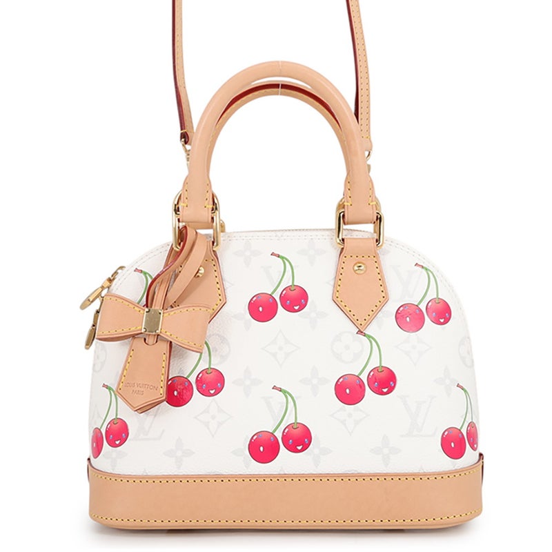 ルイヴィトン ハンドバッグ モノグラム・チェリー アルマBB LV×TM M14234 LOUIS VUITTON 2wayショルダーバッグ 白