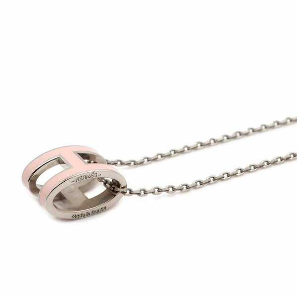 エルメス ネックレス ポップアッシュ ピンク/シルバー金具 HERMES アクセサリー