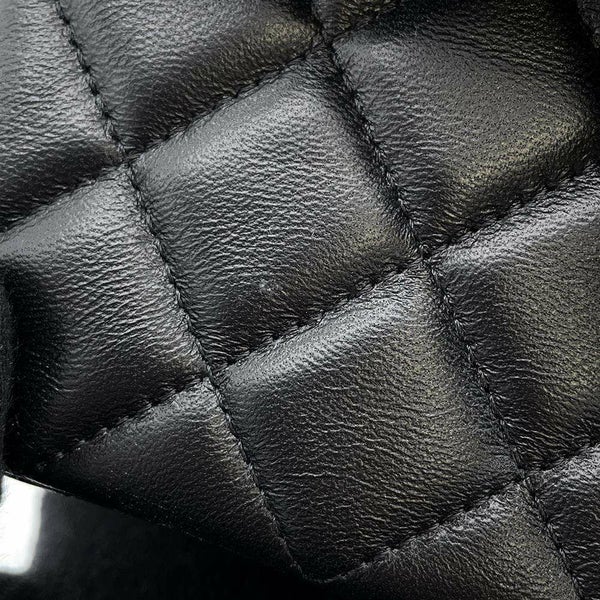 シャネル チェーンショルダーバッグ ココマーク ラムスキン A69900 CHANEL ミニ フラップ バッグ 黒