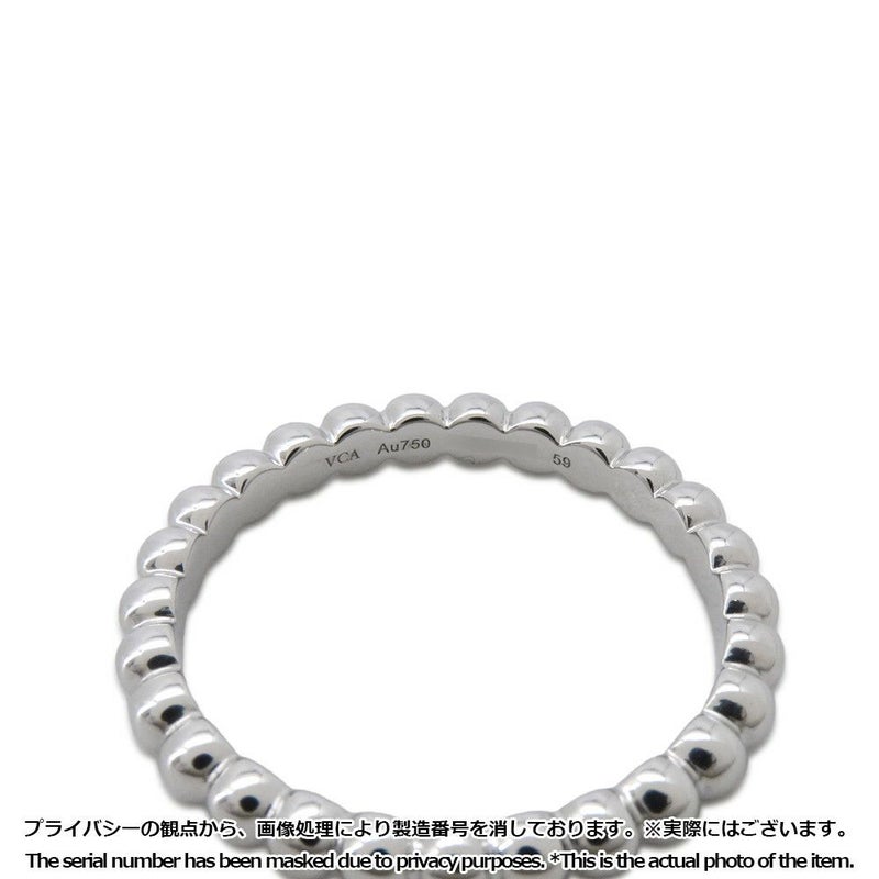 ヴァンクリーフ&アーペル リング ペルレ ゴールドパール ミディアム K18WGホワイトゴールド サイズ59 VCARN9PC00 指輪