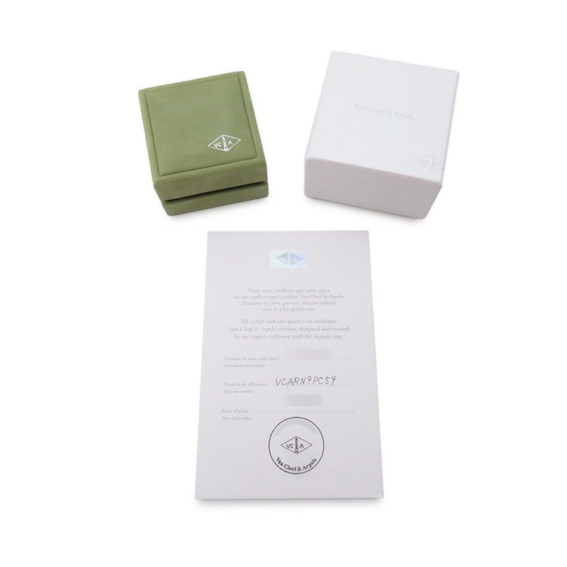 ヴァンクリーフ&アーペル リング ペルレ ゴールドパール ミディアム K18WGホワイトゴールド サイズ59 VCARN9PC00 指輪