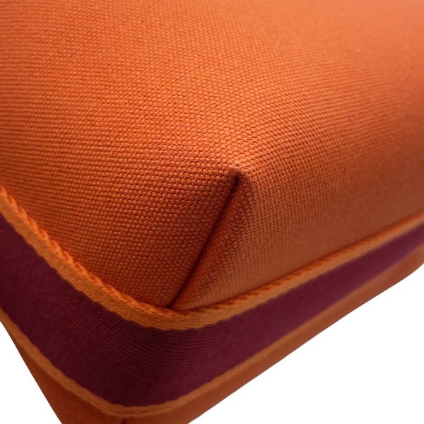 エルメス ポーチ ブリッド・ア・ブラックPM フー/ボルドー/シルバー金具 キャンバス