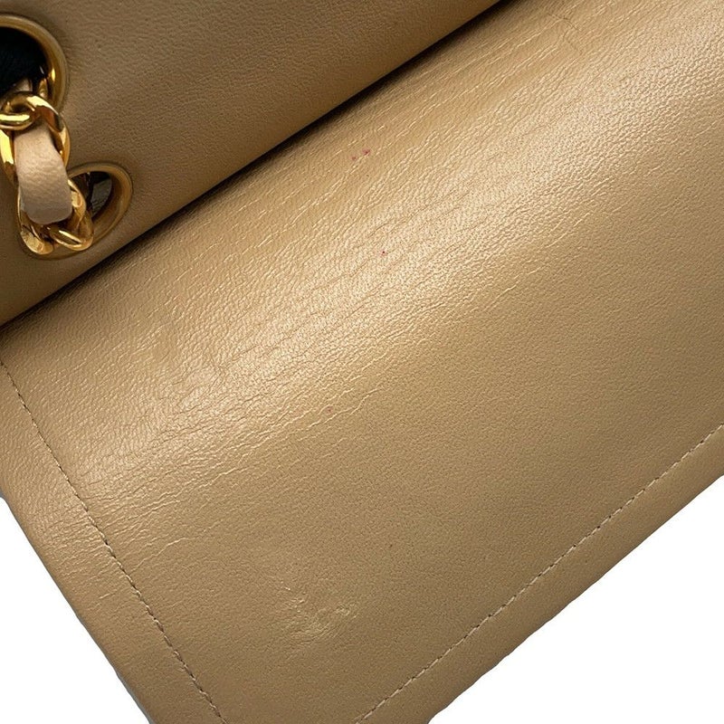 シャネル チェーンショルダーバッグ マトラッセ25 ココマーク ラムスキン ダブルチェーン A01112 CHANEL