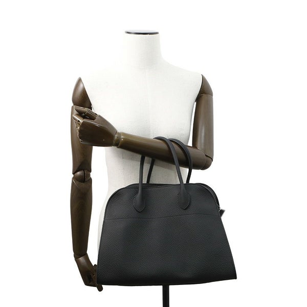 ザ ロウ ハンドバッグ ソフトマルゴー12 レザー W1586 THE ROW バッグ 2wayショルダーバッグ 黒