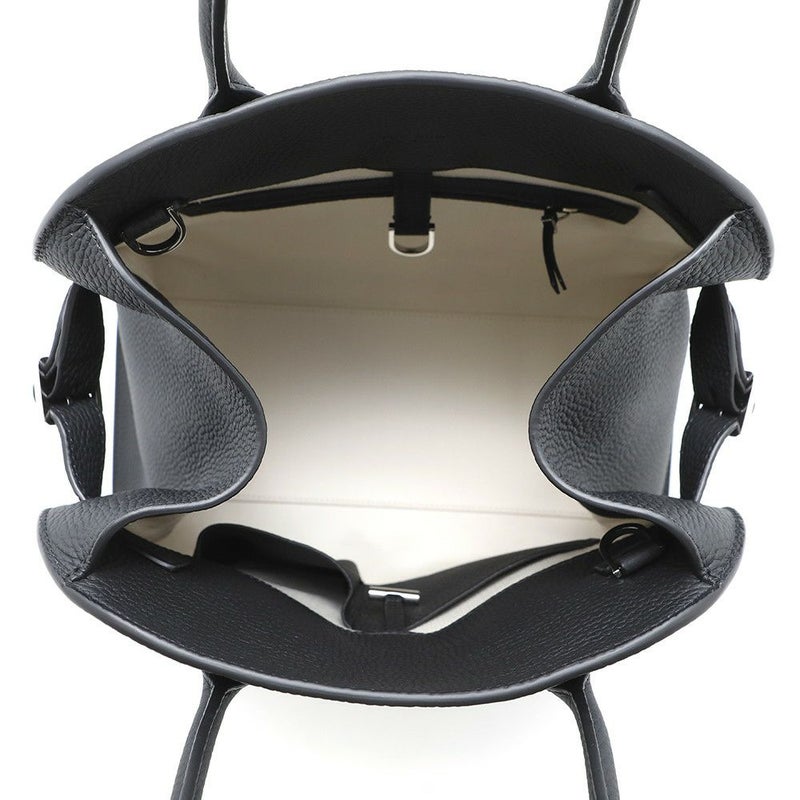 ザ ロウ ハンドバッグ ソフトマルゴー12 レザー W1586 THE ROW バッグ 2wayショルダーバッグ 黒