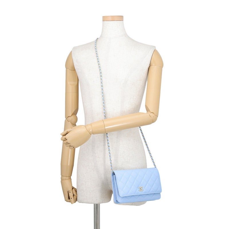 シャネル チェーンウォレット クラシック マトラッセ ココマーク キャビアスキン AP0250 CHANEL 財布