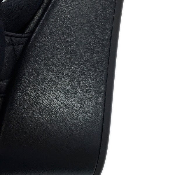 シャネル サンダル ココマーク マトラッセ ウェッジソール ラムスキン レディースサイズ38 1/2C G39918 CHANEL 靴 黒