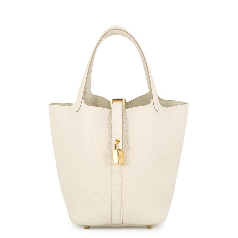 エルメス ハンドバッグ ピコタンロックPM クレ/ゴールド金具 トリヨンクレマンス K刻印 HERMES