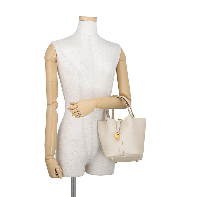 エルメス ハンドバッグ ピコタンロックPM クレ/ゴールド金具 トリヨンクレマンス K刻印 HERMES
