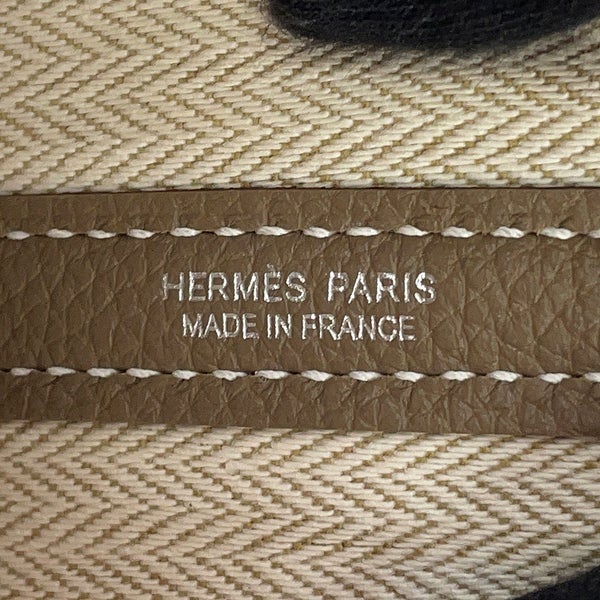 エルメス トートバッグ ネオ・ガーデン 23 ガーデンパーティ エトゥープ/シルバー金具 トゴ G刻印 HERMES