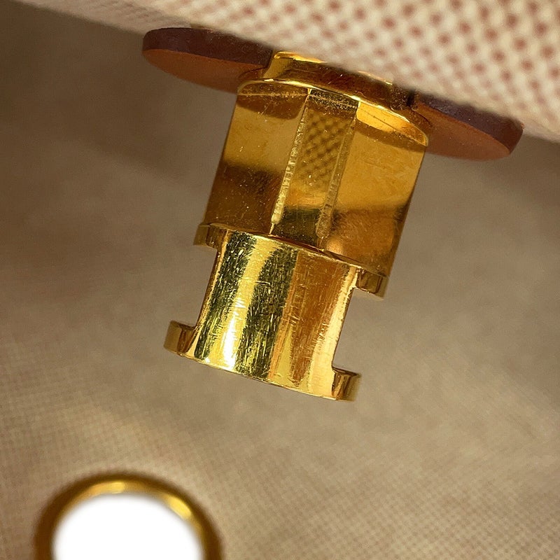 エルメス エールバッグジップPM ルトゥルネ フォーヴ/エクリュ/ベージュ/ゴールド金具 トワルアッシュ/ヴァッシュハンター B刻印