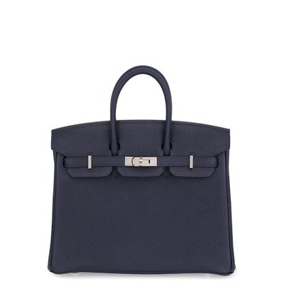 Hermès Birkin 25 Bleu Nuit Togo Palladium