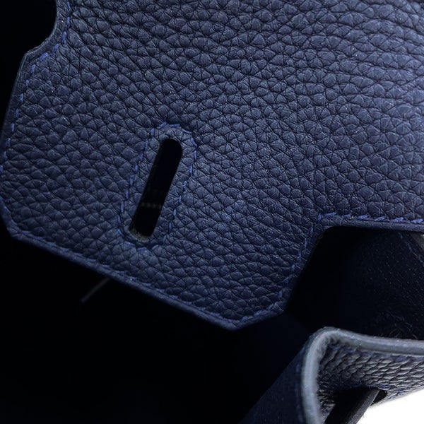 エルメス バーキン25 ブルーニュイ/シルバー金具 トゴ W刻印 HERMES Birkin ハンドバッグ