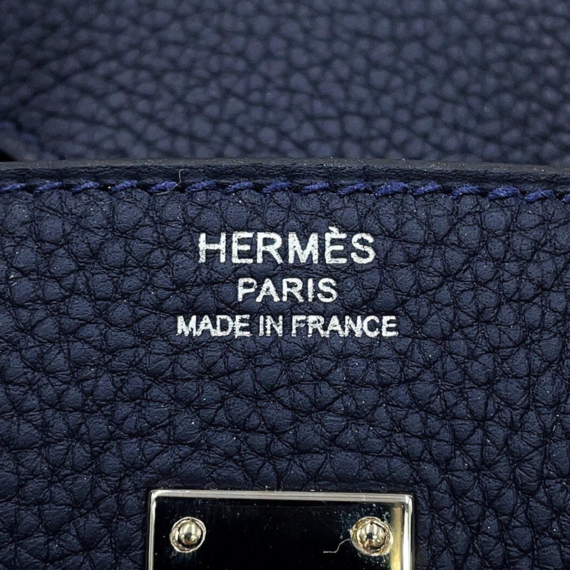エルメス バーキン25 ブルーニュイ/シルバー金具 トゴ W刻印 HERMES Birkin ハンドバッグ