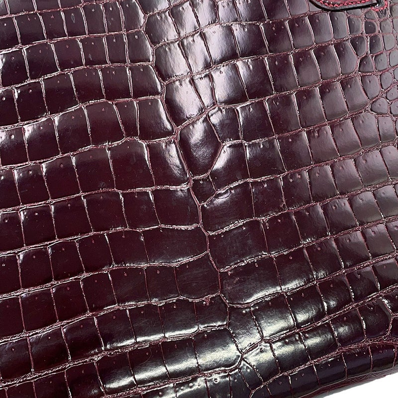 エルメス ハンドバッグ ケリー32 外縫い ルージュアッシュ/ゴールド金具 ポロサスシャイン ○K刻印 HERMES