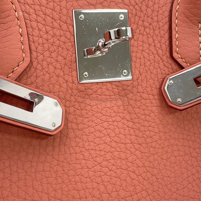 エルメス バーキン30 ロージー/シルバー金具 トゴ □Q刻印 HERMES Birkin ハンドバッグ